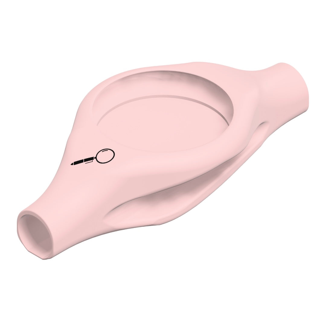 Pink, isometric top view