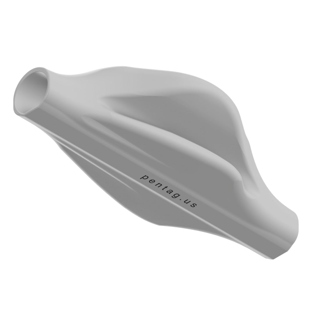 White, isometric bottom view